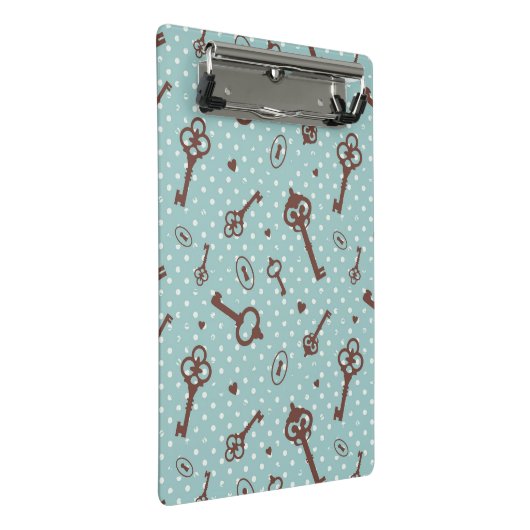 Retro Valentijn Keys Mini Klembord (Schuin)