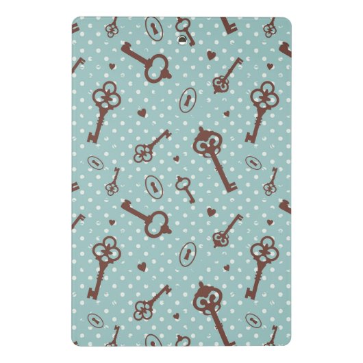 Retro Valentijn Keys Mini Klembord (Achterkant)