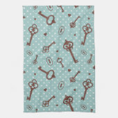 Retro Valentijn Keys Theedoek (Verticaal)