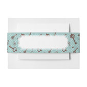 Retro Valentijn Keys Uitnodigingen Wikkel (Voorkant Voorbeeld)