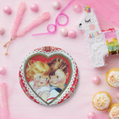 Retro  Valentijn kinder bord (Feest)