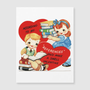 Retro Valentijn Magnetische Kaart