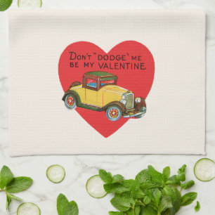 Retro Valentijn, ontwijk me niet, wees mijn Valent Theedoek
