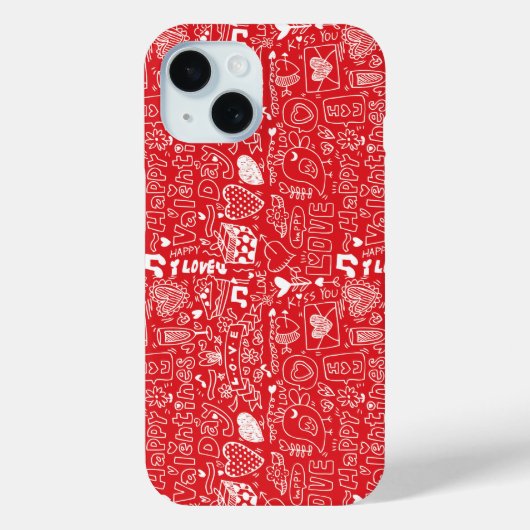 Retro-Valentijnsdag Case-Mate iPhone Case (Achterkant)