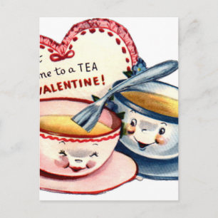 retro-Valentijnsdag Feestdagenkaart