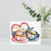  retro-Valentijnsdag Feestdagenkaart (Staand voorkant)