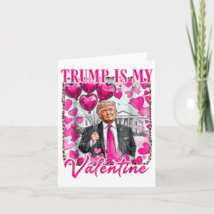 Retro-Valentijnsdag Grappig Humorous Trump is mijn Kaart