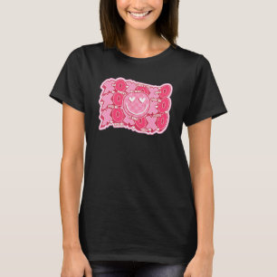 Retro Valentijnsdag Hugs Kisses Happy Face XOXO T-shirt