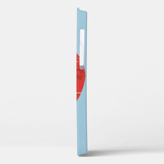 Retro Valentijnsdag, Meisje op een hek Case-Mate iPhone Case (Achterkant / Links)