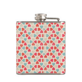 Retro Valentijnsdag Patroon Heupfles (Achterkant)