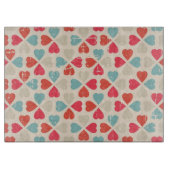 Retro Valentijnsdag Patroon Snijplank (Voorkant)