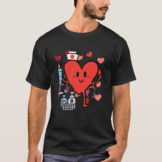 Retro Valentijnsdag zure zure zure zuringswand bov T-shirt (Voorkant)