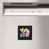 Retro Valentines Day Coffee Is My Love Language He Magneet (Insitu (Vaatwasser))