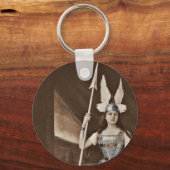 Retro Valkyrie Girls Sleutelhanger (Voorkant)