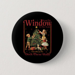 Retro van de ramen tot de muren, ik ga deze kamer ronde button 5,7 cm