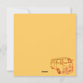 Retro Van Feestdagenkaart (Achterkant)