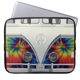 Retro Van Laptoptas met "LOVE" License Bord Laptop Sleeve