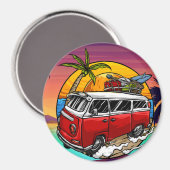 Retro Van Magnet (Recto/Verso)