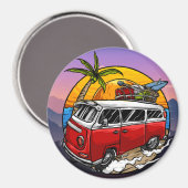 Retro Van Magnet (Recto/Verso)
