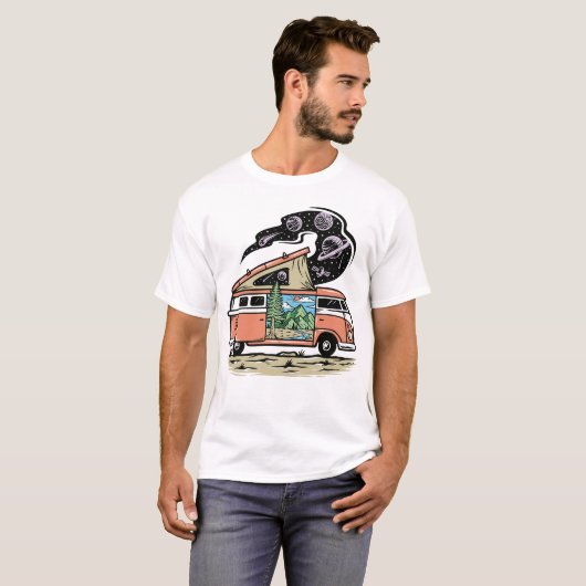 Retro Van T-Shirt (Devant entier)