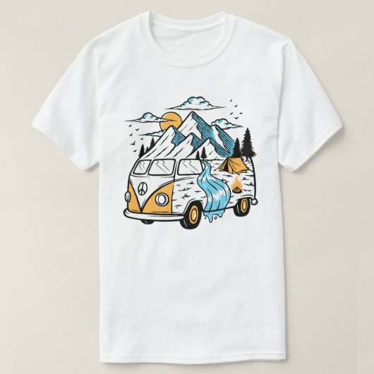 Retro Van T-Shirt (Design devant)