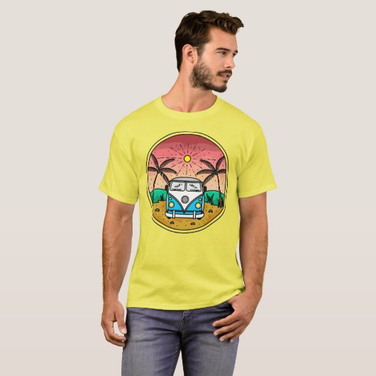 Retro Van T-Shirt (Voorkant volledig)