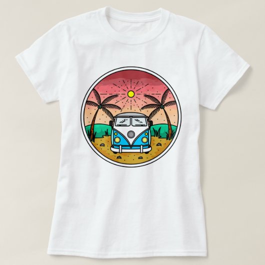 Retro Van T-Shirt (Design devant)