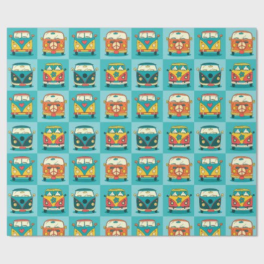 Retro Vans ompakken papier (Vlak)