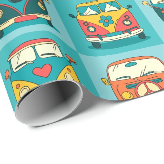 Retro Vans ompakken papier (Rol Hoek)