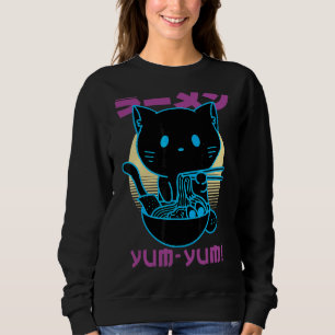 Retro Vaporwave Aesthetische kool Kitten Cat 80s 9 Trui