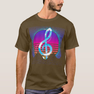 Retro Vaporwave Synthwave klassieke Muziek 90s Tre T-shirt
