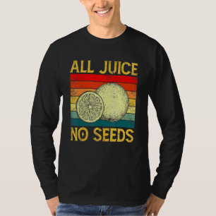 Retro vasectomie Alle sap Geen zaad 80s 90s Vintag T-shirt