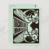 Retro vector art nouveau Babel Jan Toorop stijl Briefkaart (Voorkant / Achterkant)