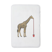 Retro Vectorontwerp van Giraffe Drankriet_1 Badmat (Voorkant Verticaal)