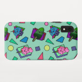 Retro Veelkleurige Cartoon Sweets & Shapes Patroon Case-Mate iPhone Case (Achterkant (horizontaal))