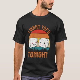 Retro Vegan Vegetarian, ik wil vanavond Tofu T-shirt