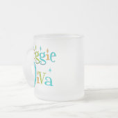 Retro Veggie Diva Matglas Koffiemok (Voorkant links)