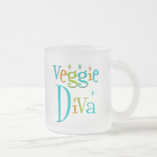 Retro Veggie Diva Matglas Koffiemok