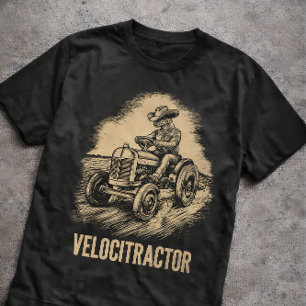 Retro Velocitractor Boerentractor Retro Grappig T-shirt