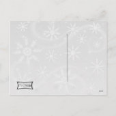 Retro Venster van Kerstmis van jaren '50 Feestdagenkaart (Achterkant)