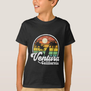 Retro Ventura Beach Californië Ca Surfen Ouderwets T-shirt