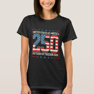 Retro Verenigde Staten van Amerika 250 Amerika van T-shirt