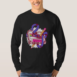 Retro Vergeet Cassettebandje muziek van 80 jaar n T-shirt