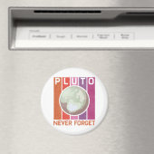 Retro vergeet nooit Pluto Funny Space Science Magneet (Insitu (Vaatwasser))