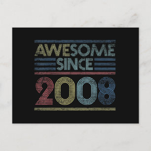 Retro verjaardagscadeaus 13 jaar geweldig sinds 20 briefkaart