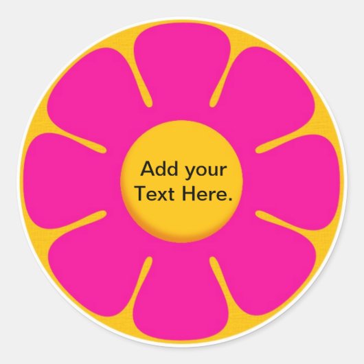 Retro Verjaardagsfeestje Cupcake Toppers Stickers (Voorkant)