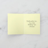 Retro Verlaat Geweldige Verjaardag Sorry opmerking Kaart (Binnen)