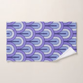 Retro Verlopend Geometrisch Waaierspatroon Bad Handdoek (Handdoek)