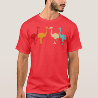 Retro vermeende Ostrich T-shirt