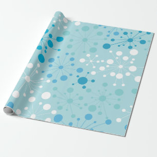 Retro Verpakkend Document Starburst Cadeaupapier